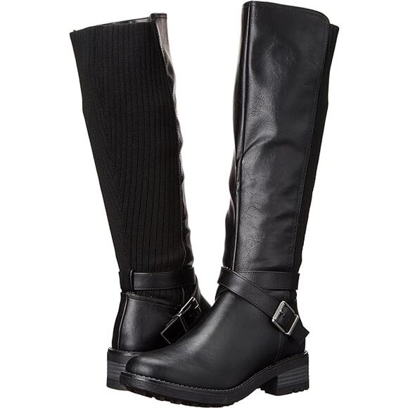 lifestride Shoes - LifeStride Womens Karter Faux Leather Stretch Knee-High Boots - Size 6.5